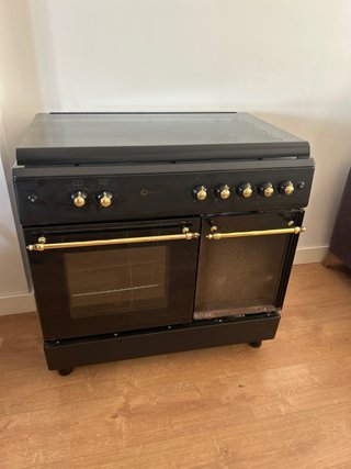 Cocina de gas Solthermic Vintage Negra