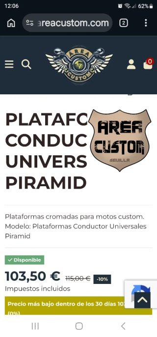 Plataformas Custom Moto Cruiser