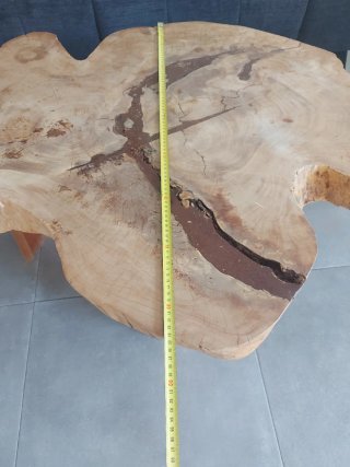 Mesa de centro de madera rústica