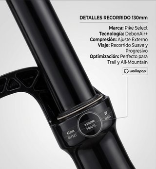NUEVA RockShox Pike Select 29" 130mm DebonAir+