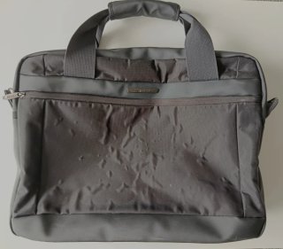 Maletín Delsey Negro/Gris para portátil.