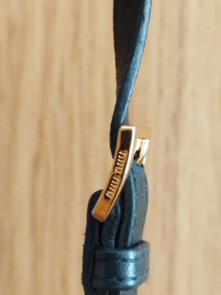 Borsa a tracolla Miu Miu nera