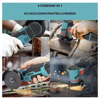 Smerigliatrice angolare flex 2 batterie
