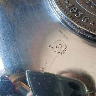 Cenicero de Plata de ley 925 SIMON BOLIVAR