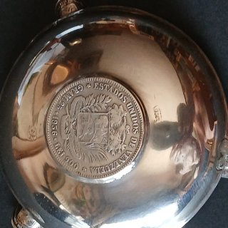 Cenicero de Plata de ley 925 SIMON BOLIVAR