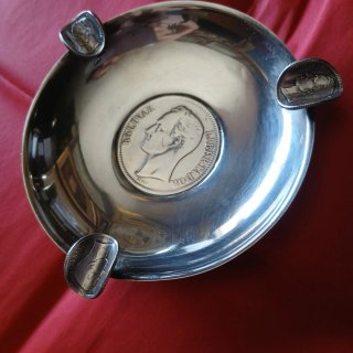 Cenicero de Plata de ley 925 SIMON BOLIVAR
