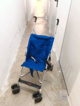 Silla de paseo paraguas azul