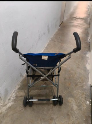 Silla de paseo paraguas azul