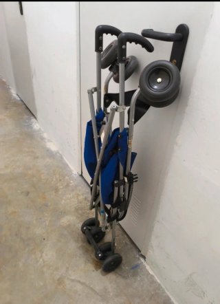 Silla de paseo paraguas azul