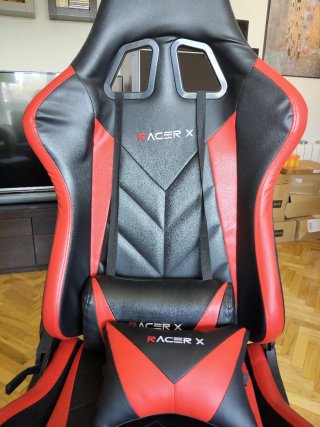 Silla Gaming Racer X Negra y Roja