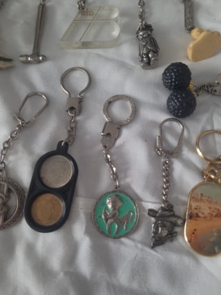 Lote de llaveros vintage