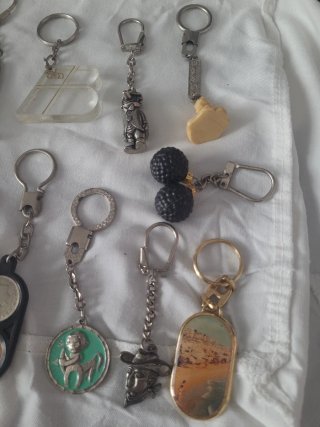 Lote de llaveros vintage