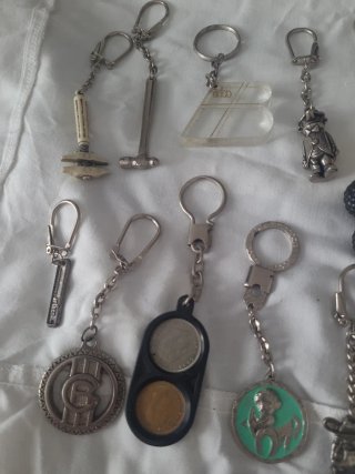 Lote de llaveros vintage