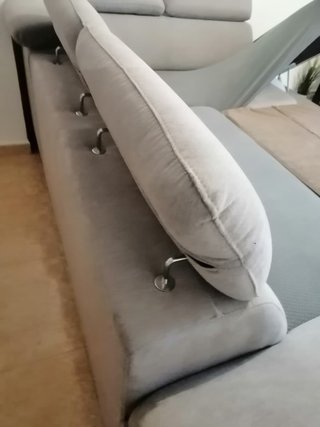 Sofá Cama Gris Tela