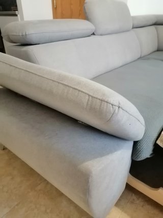 Sofá Cama Gris Tela