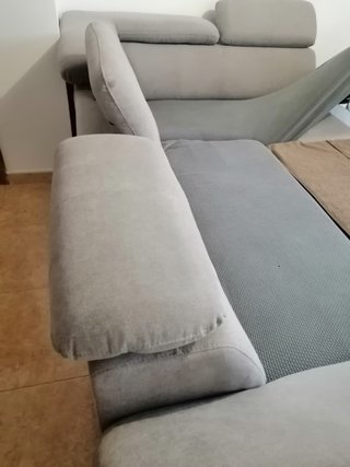 Sofá Cama Gris Tela