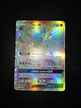 Lunala GX Hyper Rare Carta Pokémon