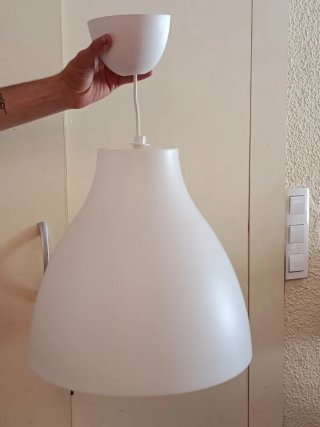 Lámpara de techo Ikea blanca