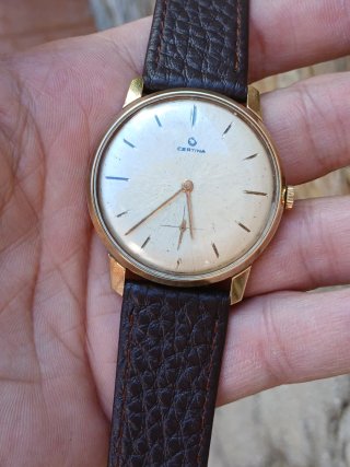 Reloj Certina Cuerda Caballero Dorado