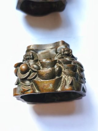 Figura antigua sabio de Buda cobre bronce 15 cm