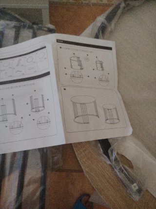 Tavoli ausiliari in metallo e legno