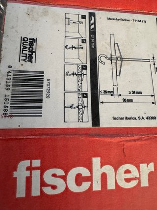 Fischer Taco Vuelco KDH4 - 15 Unidades