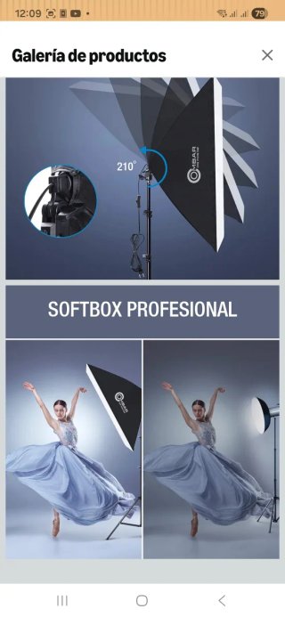 Kit de Iluminación OMBAR Softbox