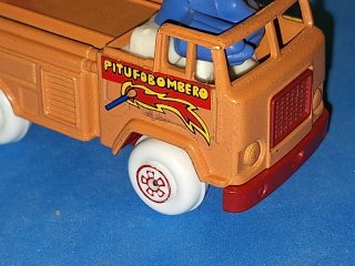 Camión Bombero Pitufo Gusival años 80