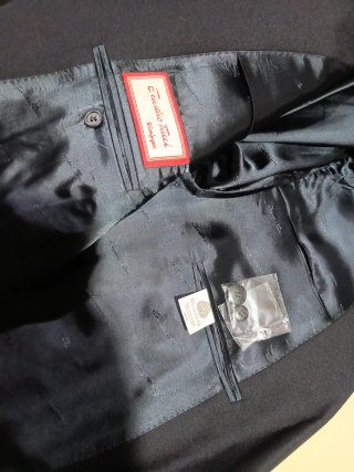 Traje de caballero negro Emidio Tucci T-60