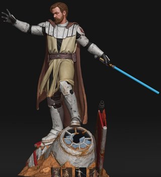 Figura Resina Star Wars Obi Wan Kenobi