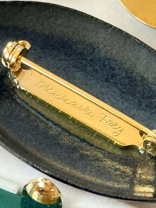 Set Parure Vintage Michaela Frey Oro Nero