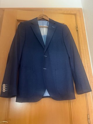 Americana El Ganso Talla 48 Azul Usada 1 Vez