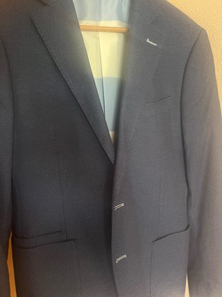Americana El Ganso Talla 48 Azul Usada 1 Vez