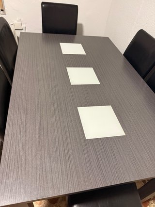 Mueble TV salón  madera. 3 modulos +mesa