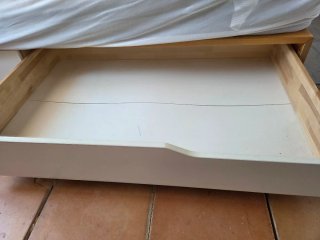 Cama 140cm con 4 cajones y colchón