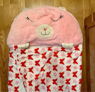 Dormiloco / Saco dormir infantil rosa gatito