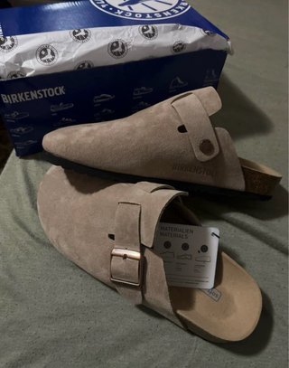 Birkenstock Beige/Gris Palido Talla 40
