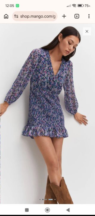Vestido Mango floral