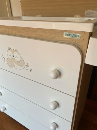 Cambiador bañera mueble Micuna bebé