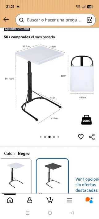 Mesa plegable pequeña para portátil