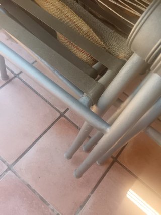 4 Poltrone da Giardino Vintage da Riparare