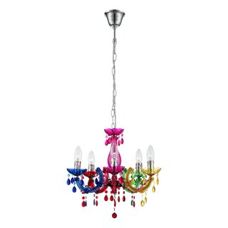 Lámpara araña infantil multicolor