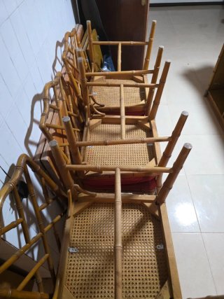 Lote 6 sillas chippendale para restaurar