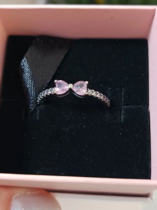 Anillo Pandora Lacito Rosa T.56