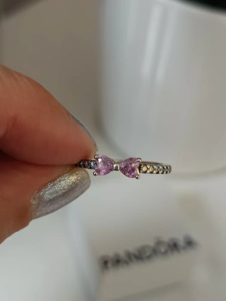 Anillo Pandora Lacito Rosa T.56