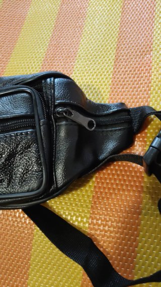 Marsupio vera pelle, cintura regolabile