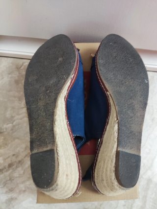 Zapatos Esparteñas de verano. Azul Marino. T. 39