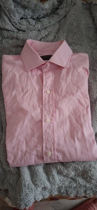 Camisa Ralph Lauren rosa de cuadros