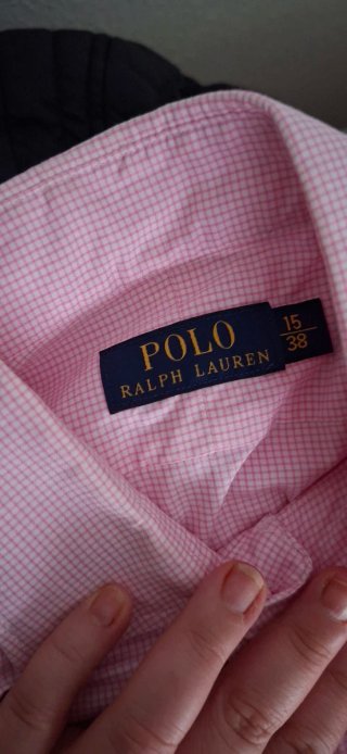 Camisa Ralph Lauren rosa de cuadros