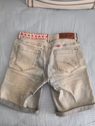 Bermudas vaqueras mujer Desigual T.24 (34) bordada